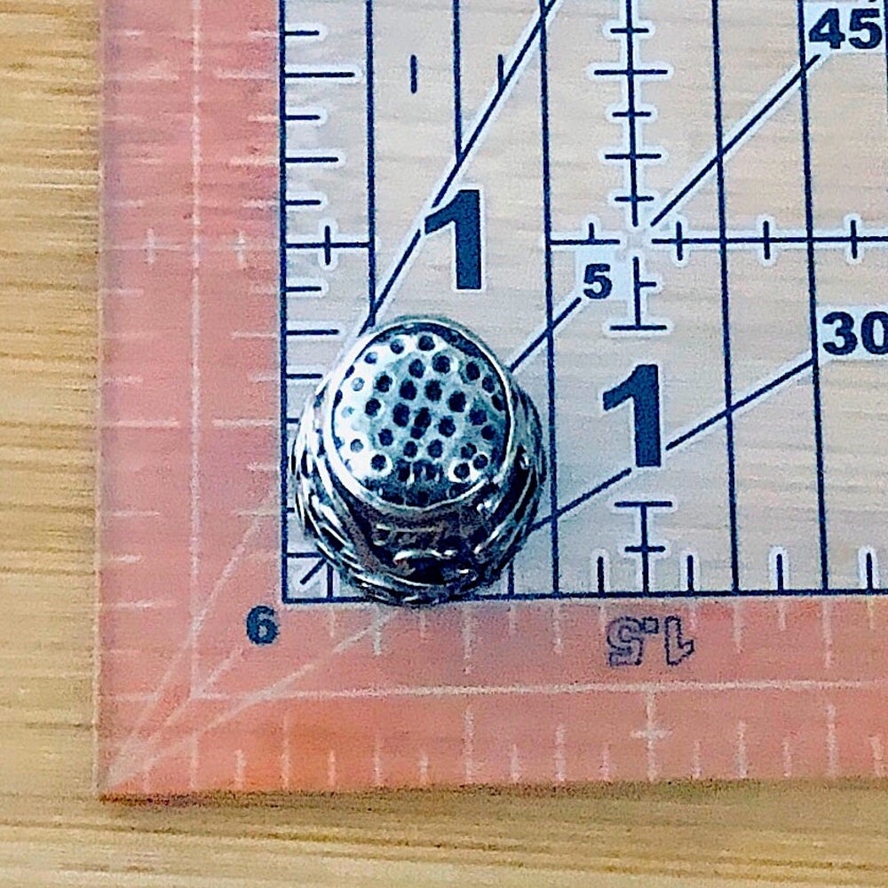 $36  Vintage Estate Sterling Silver Sewing Thimble  Designer Mark 925 MEXICO - Picture 4 of 6
